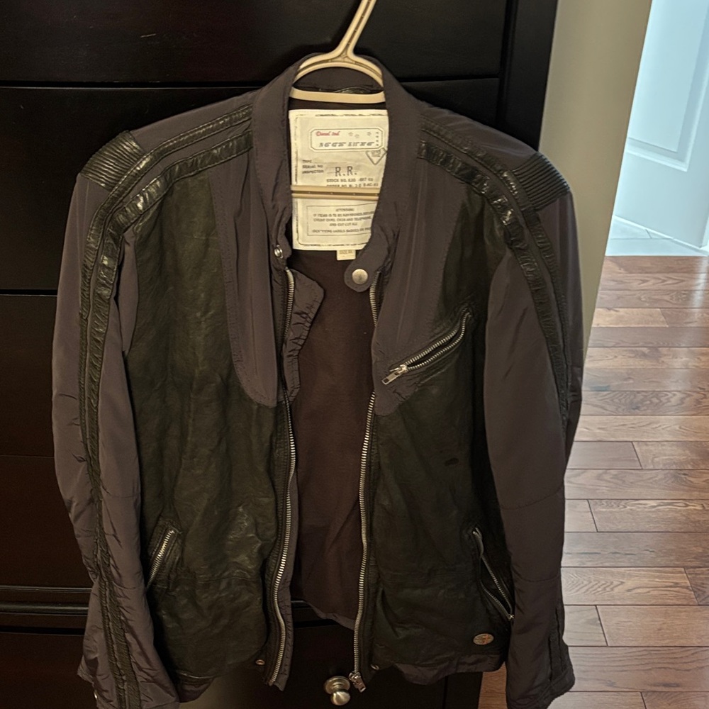 Diesel Men's Black Leather Jacket